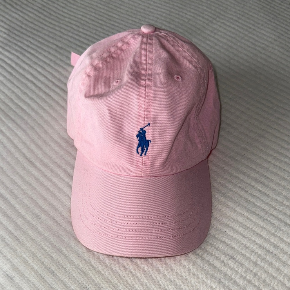 Ralph Lauren women’s Light Pink Cap with Blue Logo